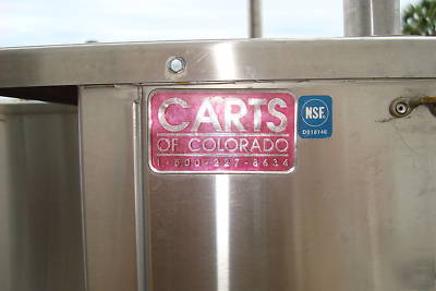 Carts of colorado beverage cart w/ canopy