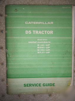 Caterpillar D5 tractor direct drive service manual o