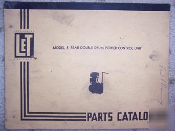 Letourneau r double drum power control unit catalog n