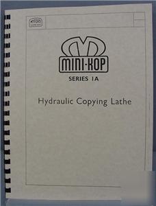 Myford 1A hydraulic copying lathe manuals