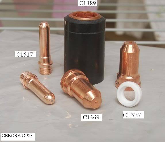 Cebora prof 90 120 &150 plasma cutter nozzle cap C1389