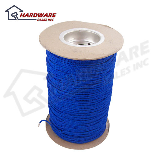 New general purpose blue poly pro cord rope 1/8