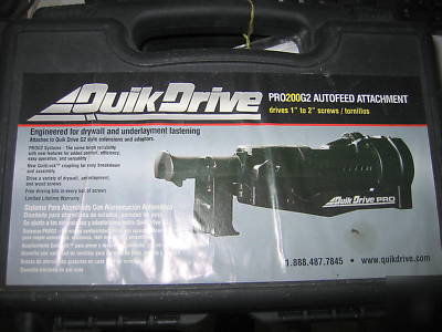 Quik drive pro 200G2 autofeed attachment screwdrive