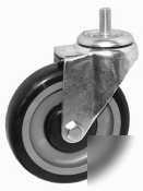 Threaded stem style 13UNC pu-caster - 4IN h