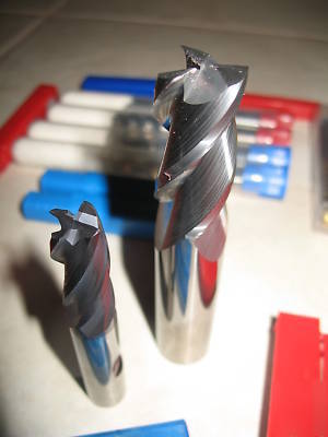 New 30 pc. carbide endmill lot all & in mint condition 
