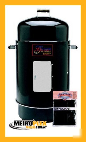New brinkmann gourmet charcoal smoker and grill w cover 