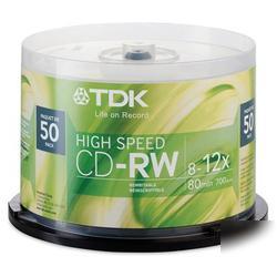 New tdk 12X cd-rw high speed media 48275