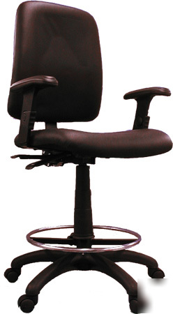 Ergonomic multi function drafting stool adj arm chair a