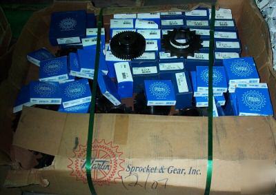 New martin sprockets, gears, and bushings 86 item lot 