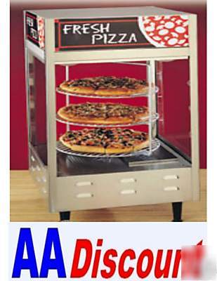New nemco heated rotating 3TIER pizza display case 6451