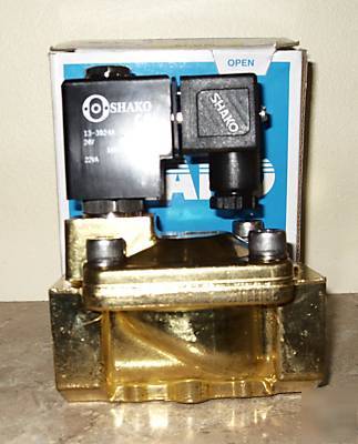 New shako 2/2 way brass solenoid valve 24V ac bsp 3/4