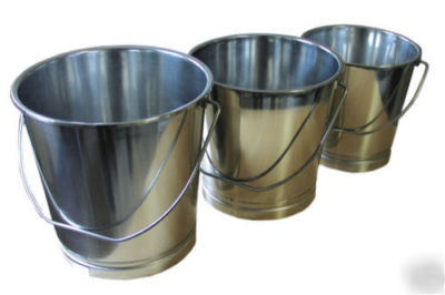 New stainless steel bucket 8 ltr - ***brand ***
