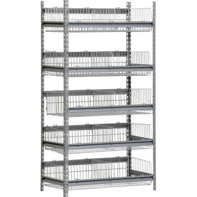 Northern ind. 5-shelf basket rack