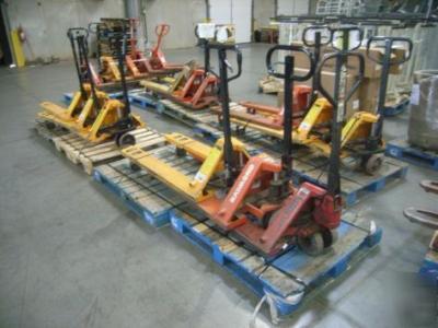 Pallet jacks used manual warehouse grocery store lot 4