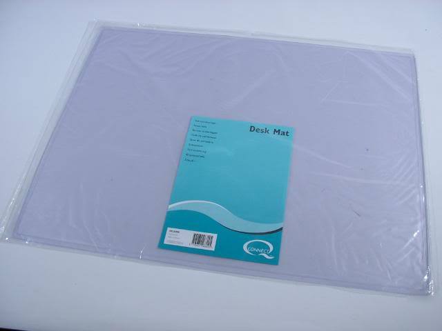 Premium quality clear 400 x 530 mm desk mat