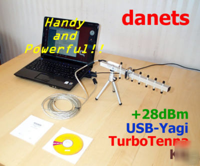 Usb-yagi 2.4G hp wifi turbotenna +28DBM for laptop & pc