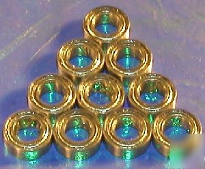 Lot of 10 radial ball bearings 4X7 shielded 4X7X2.5 vxb