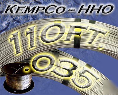 110' 316L .035 stainless steel wire for hho generator