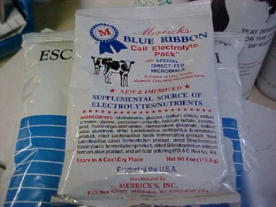 12 packages blue ribbon electrolytes calves microbial