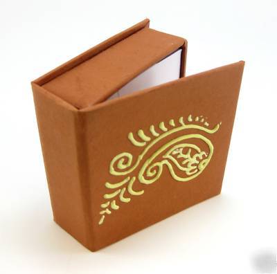 Fair trade hand made paper note box from india