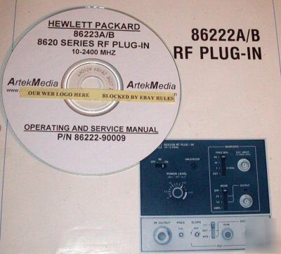 Hp 86222A 86222B operating & service manual