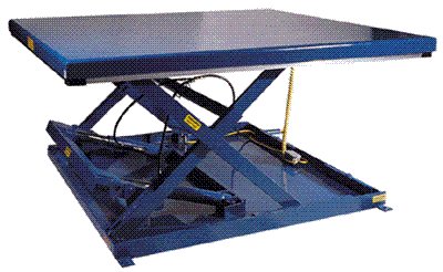 Low profile electric/hydraulic scissor lift table