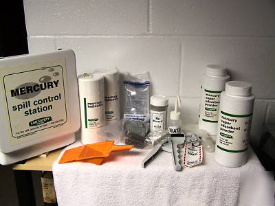 Mercury spill control station and extras