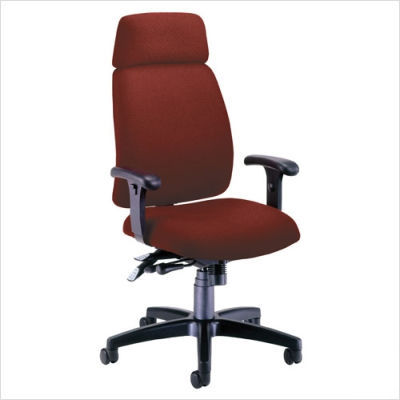 Ofm ergonomic high-back chair fabric color: teal