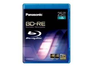Panasonic blu ray rewritable discs 25GB x 2 pack bd-re