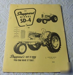 Sheppard tractor brochure hanover pa. 1956