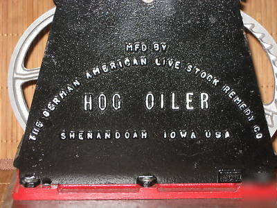1800's miniature cast iron german american hog oiler