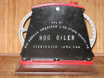 1800's miniature cast iron german american hog oiler