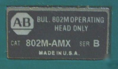 Allen bradley 802M -XY12 pre wired sealed limit switch