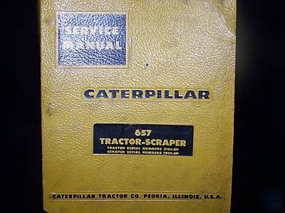 Caterpillar service manual 657 tractor-scraper