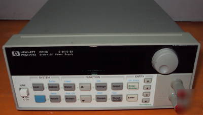 Hp 6611C system dc power supply 0-8V/0-5A w/option 760 