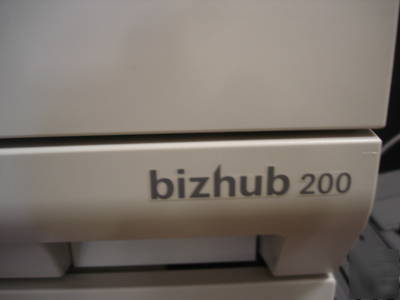 Konica minolta bizhub 200 copier w/print & scan 