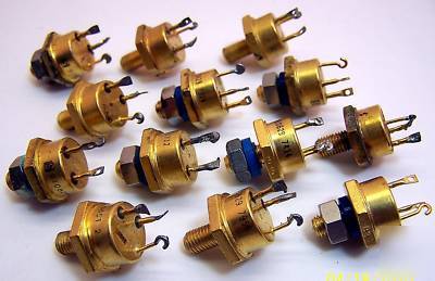 Lot of 13 solitron power transistors gold 910629-6825