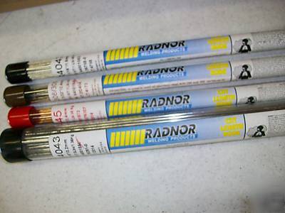 Radnor welding products - assorted welding wire - qty.4