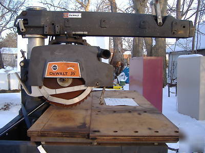 16 inch black and decker dewalt radial arm saw