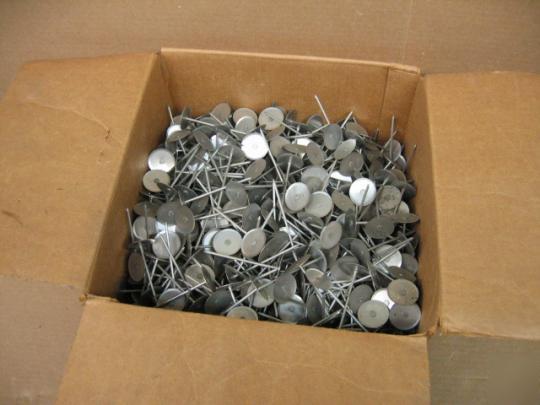 12.5 lb box of agm mini cup weld pins insulated 3-inch