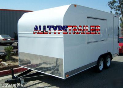 2010 15' enclosed catering vendor concession trailer