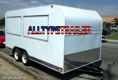 2010 15' enclosed catering vendor concession trailer
