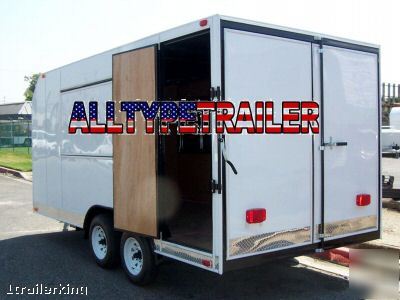2010 15' enclosed catering vendor concession trailer
