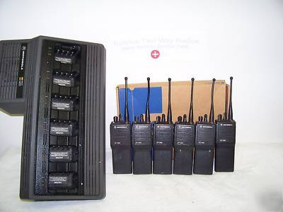 6 motorola HT1000 16CH vhf police fire radios 5 watt 