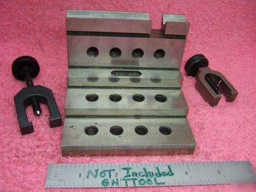 Angle plate toolmaker machinist hardened vee clamps 2 