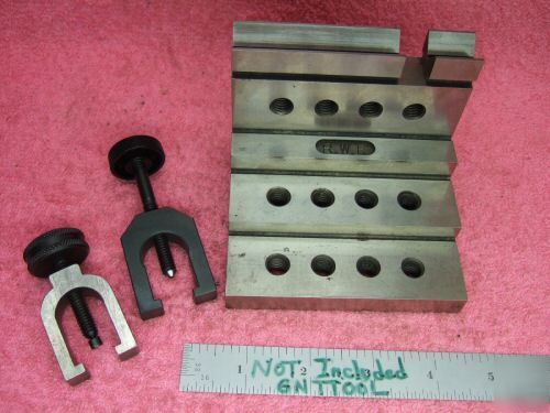 Angle plate toolmaker machinist hardened vee clamps 2 