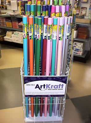 Artkraft duo finish paper retail floor display 64 rolls