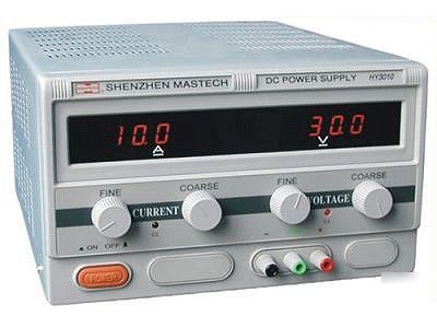 Mastech HY3010D linear dc power supply 0-30 v @ 0-10 a