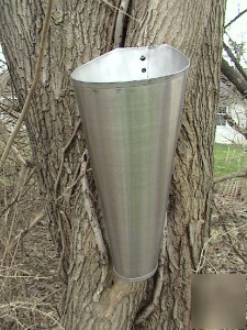 2 x stainless steel chicken restraint kill cone funnels