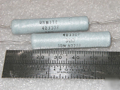 30 ohm 5% @ 10 watt wire wound resistors (20 pcs)